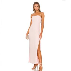 Superdown Light Pink Maxi Dress